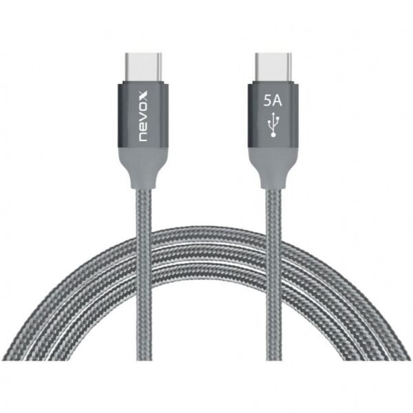 The Nevox USB-C (M) to USB-C (M) Cable (2m) is a high-quality, durable charging and data transfer cable designed to support the latest USB-C devices.