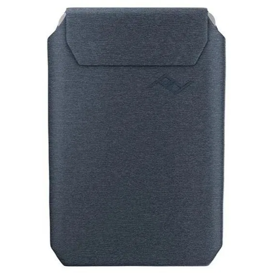 The Peak Design Wallet Slim in Midnight is a minimalist, eco-friendly wallet designed to securely carry your essential cards while seamlessly attaching to MagSafe-enabled iPhones.