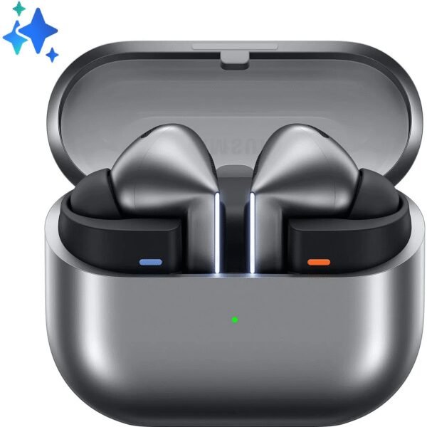 The Samsung Galaxy Buds3 Pro silver are premium true wireless earbuds designed to offer high-quality sound and an enhanced listening experience.