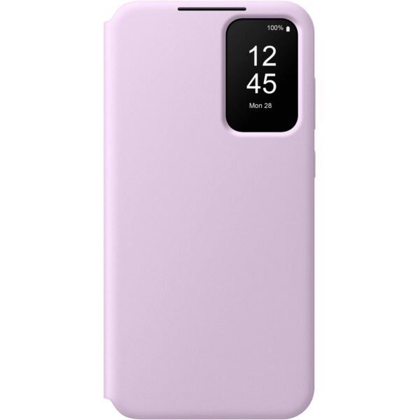 The Samsung Galaxy A35 Flip Case Smart View in Lavender combines functionality with style.