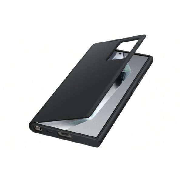 The Samsung Galaxy S24 Ultra Flip Case Smart View offers premium protection for your device with a sleek black design.