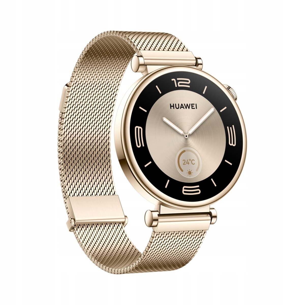 The Huawei Watch GT 4 (41mm) in Elegant Gold is a premium smartwatch designed for individuals who seek both style and functionality.