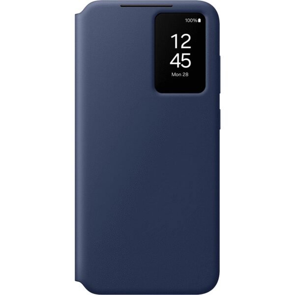 The Samsung Galaxy S24 FE Smart View Wallet Case in Blue is a premium, functional case designed to protect your device while offering convenience.