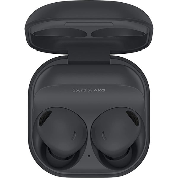 The Samsung Galaxy Buds2 Pro in black offer a premium audio experience with a sleek, compact design.
