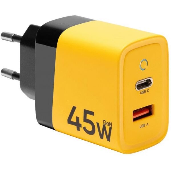The Tactical Microgrid GaN 45W charger utilizes advanced Gallium Nitride (GaN) technology to provide fast and efficient charging in a compact, portable design.