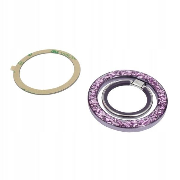 The Tech-Protect Finger Grip in Purple is a vibrant and functional accessory designed to improve your phone's grip and enhance its usability.
