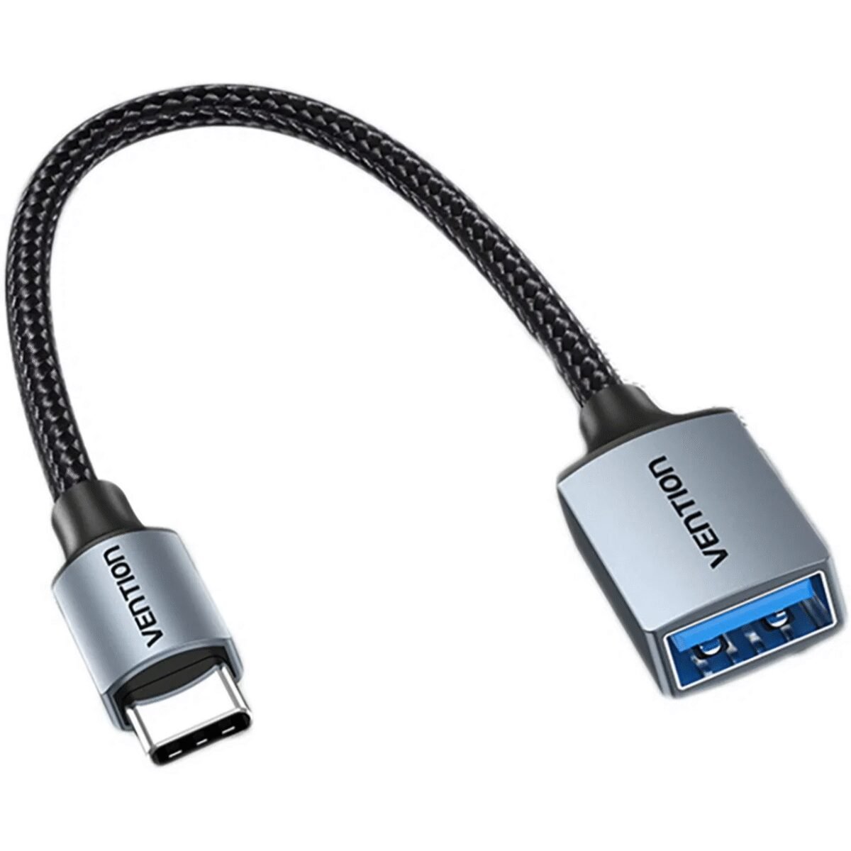 The Vention USB-C to USB-A (F) 3.0 OTG Cable (0.15M) is a durable and efficient solution for connecting USB-A devices such as flash drives, keyboards, and mice to USB-C enabled devices like smartphones, tablets, and laptops.