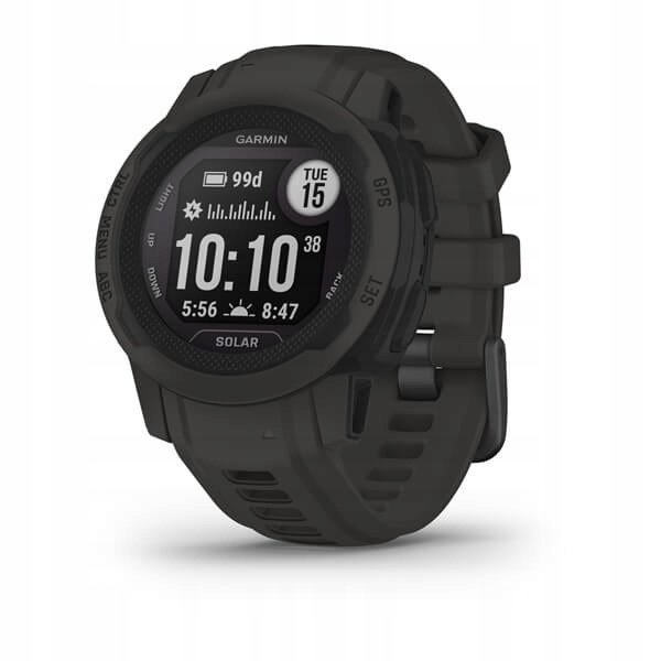 The Garmin Instinct 2S Solar Sports Watch in Gray is a rugged and feature-packed smartwatch designed for outdoor adventurers and athletes.
