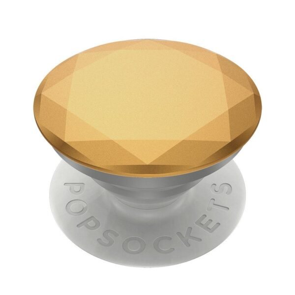 The PopGrip Premium Metallic Diamond Medallion in Gold is a stylish and elegant phone accessory designed to enhance the look and functionality of your smartphone.