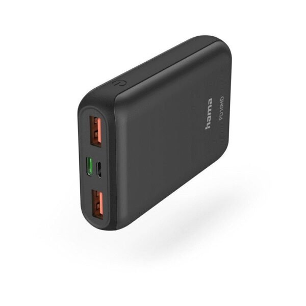 The Hama Power Pack PD10-HD is a compact and reliable 10,000mAh power bank designed to keep your devices charged on the go.
