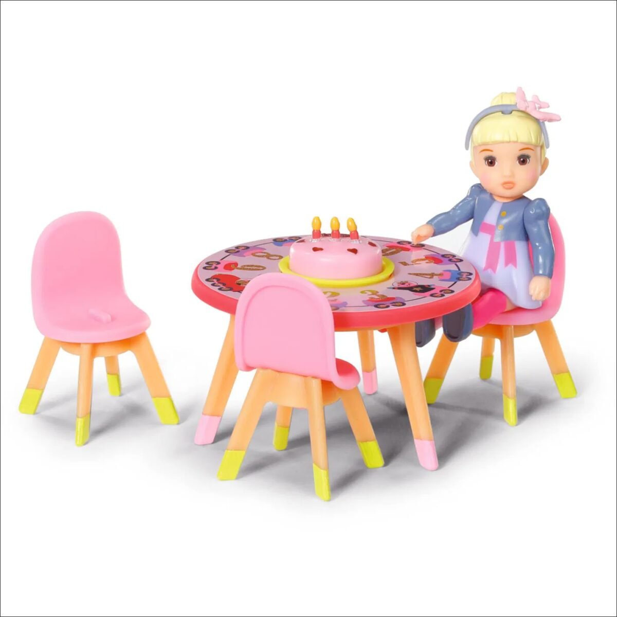 Doll - suitable girls, suitable from 3 years, doll height: 7cm, material: plastic, bends hands and legs