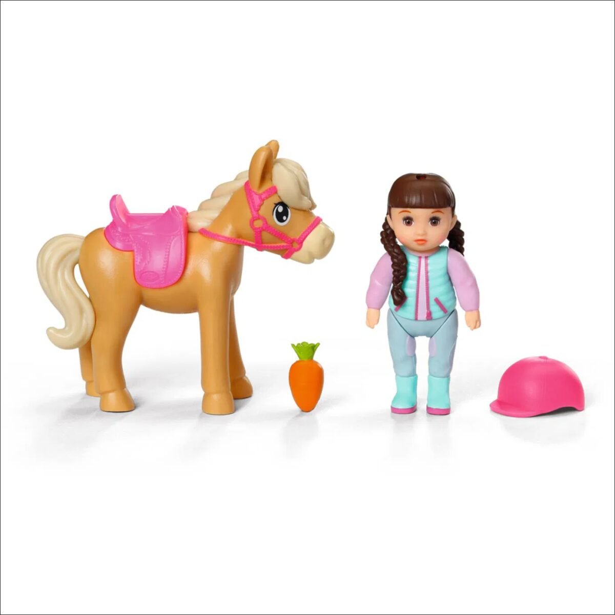 Doll - suitable girls, suitable from 3 years, doll height: 7cm, material: plastic, bends hands and legs
