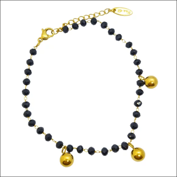 Bracelet beads and balls – Gold plated surgical steel