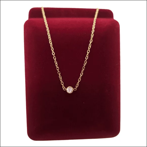 Bracelet with crystal 16.5cm+3.5cm - Gold-plated surgical steel