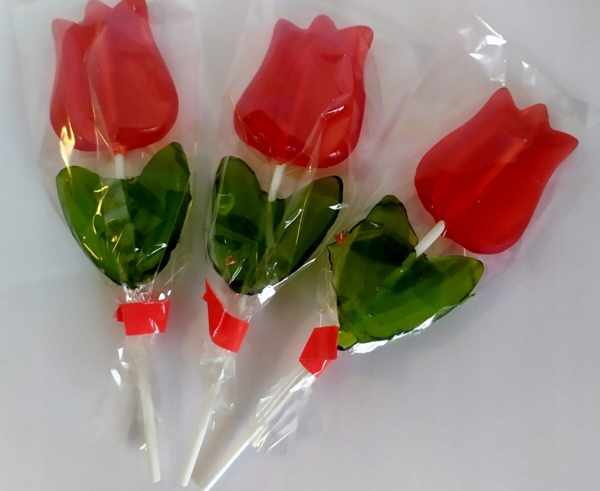 CARAMEL LOLLIPOP FLOWER TULIP 35 g piece