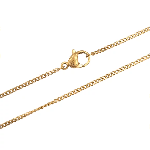Chain 50cm / 1.5mm - Gold Plated Surgical Steel
