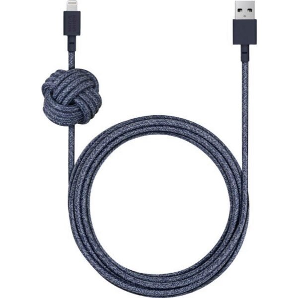 The NATIVE UNION Night Cable USB-A to Lightning (3m) is a premium-quality cable designed for fast charging and data transfer.