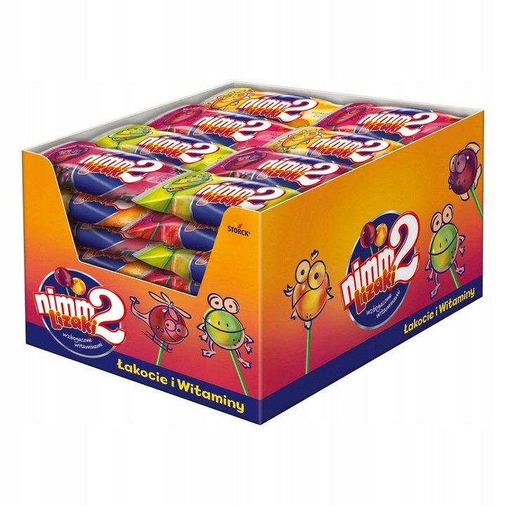 Fruit Lollipops with Vitamins Nimm 2 10g x 40 pcs On Stick Valentine's Day 1 Fruit Lollipops with Vitamins Nimm 2 10g x 40 pcs On Stick Valentine's Day