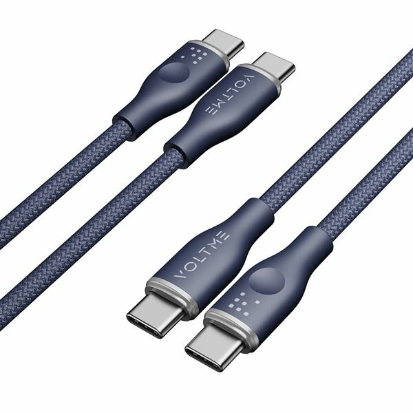The VOLTME Powerlink Rugg Series CTC Cable USB-C(M) to USB-C(M) (3A/60W, 1m) is a durable and high-performance cable designed to handle fast charging and data transfer for USB-C devices.