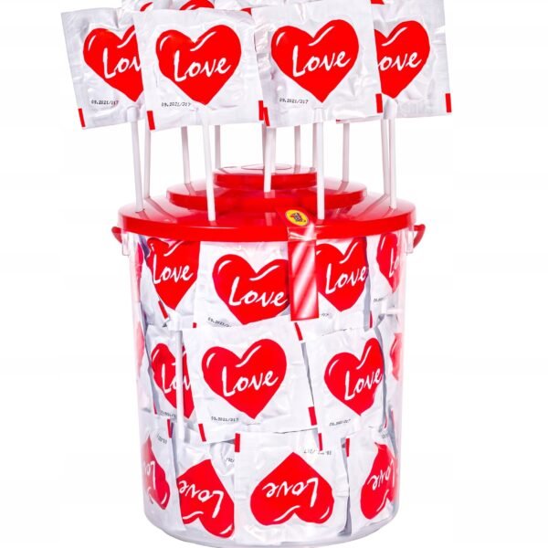 LOVE VALENTINE'S DAY heart lollipop 80 pieces 12 g