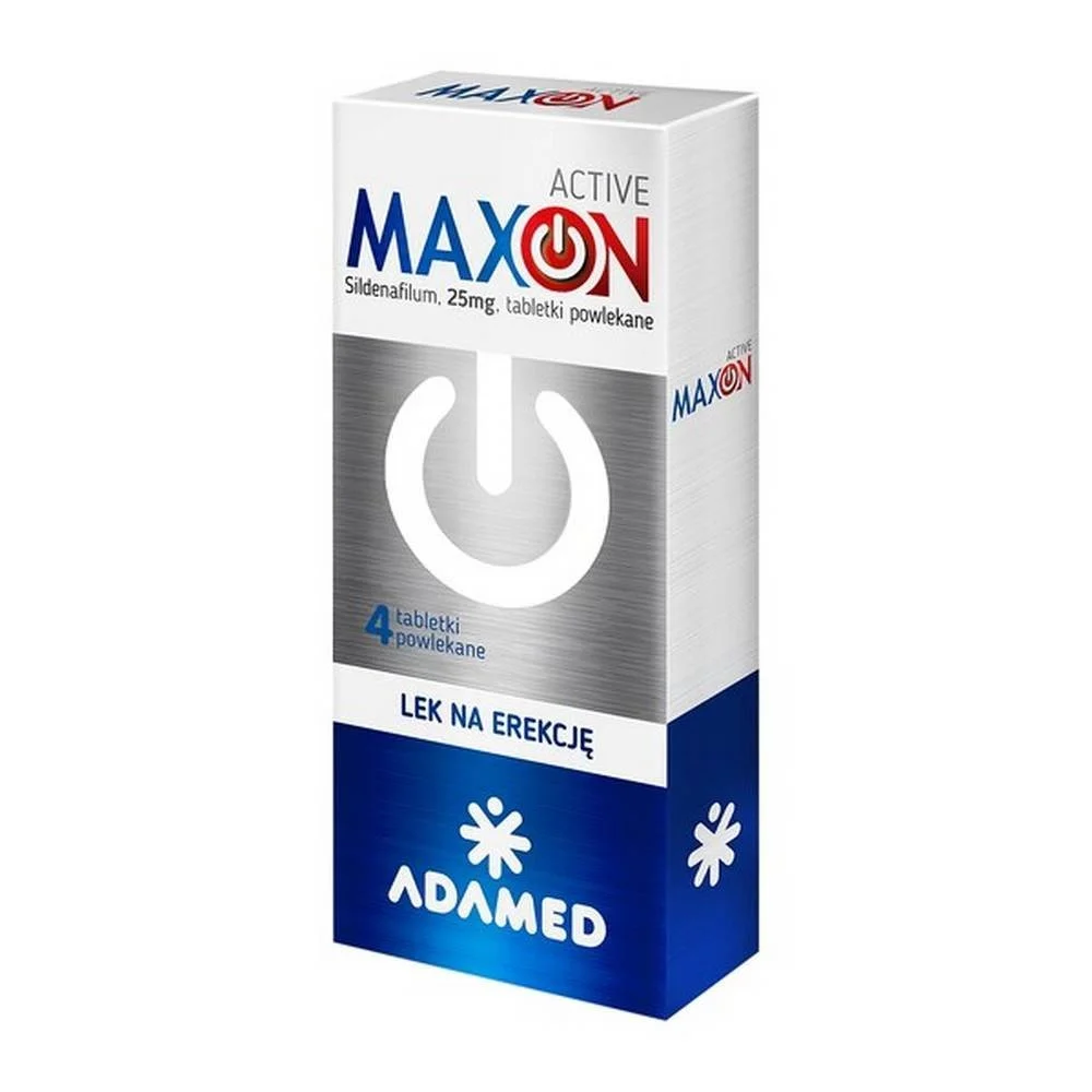 maxon active 25mg 4 tablets
