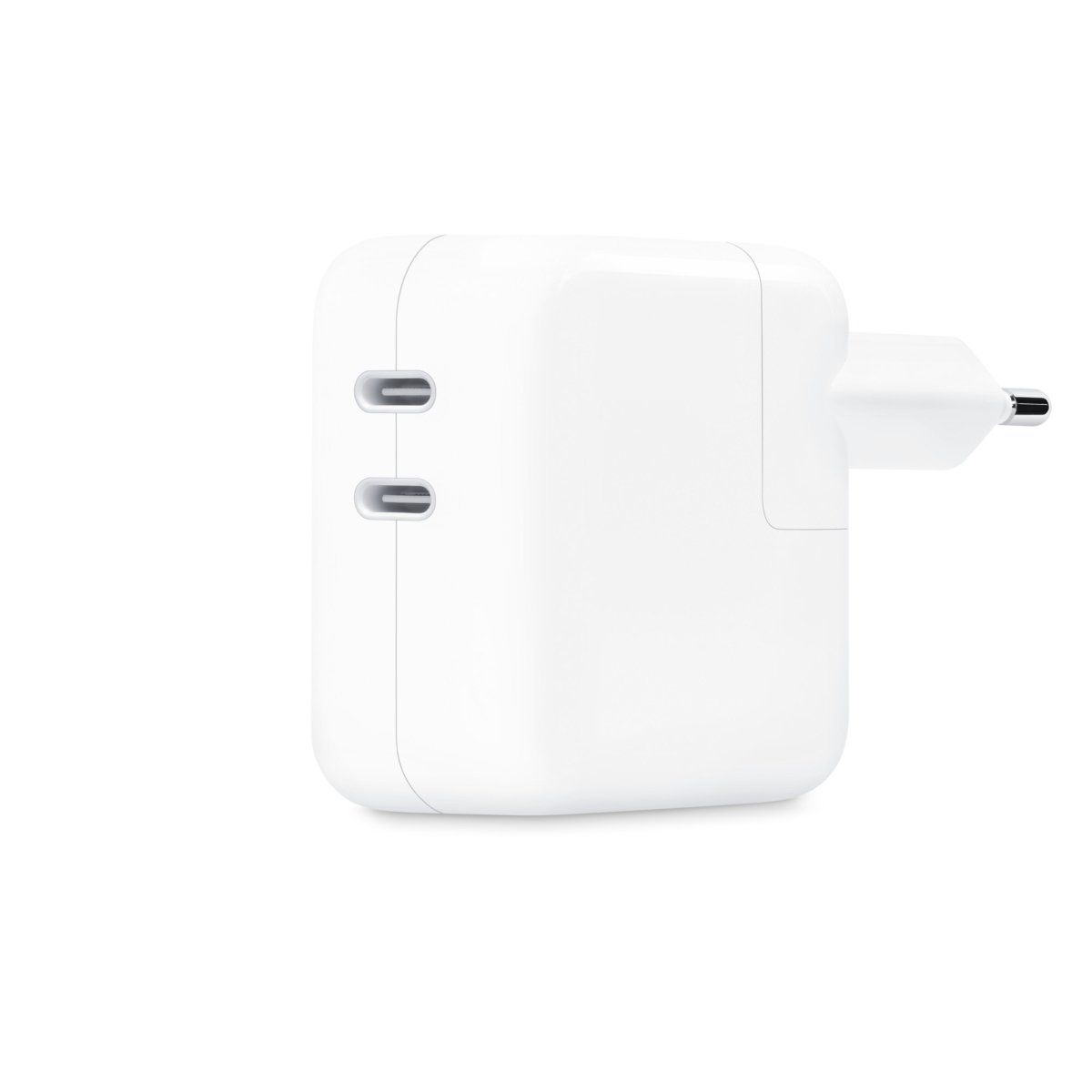 The Apple 35W Dual-Port USB-C Power Adapter allows you to charge two devices simultaneously, providing a total output of 35W.