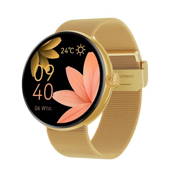 The Forever ForeVive 5 SB-365 Smartwatch in Gold offers a stylish and sophisticated design, perfect for users who appreciate both fashion and functionality.
