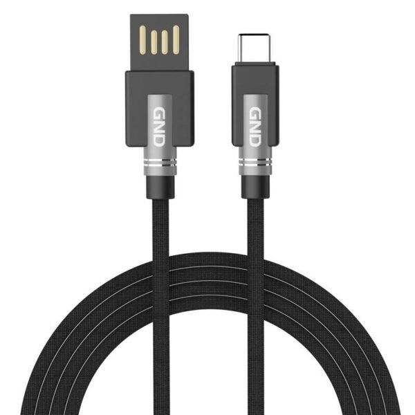 The GND USB / USB-C cable (1m) is designed for reliable and high-speed data transfer between USB-A and USB-C devices.