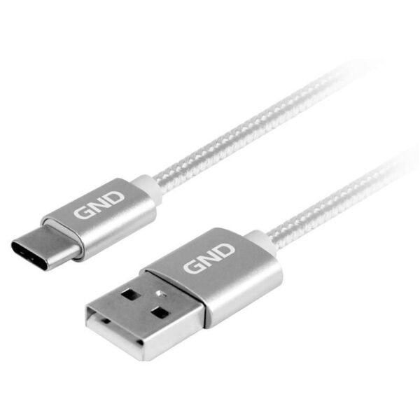 The GND USB / USB-C cable (1m) in titanium is a high-quality, durable cable designed for fast charging and data transfer.