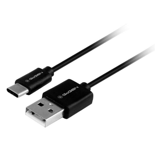 The GoGEN USB / USB-C cable (0.5m) in black is a compact and durable solution for your charging and data transfer needs.