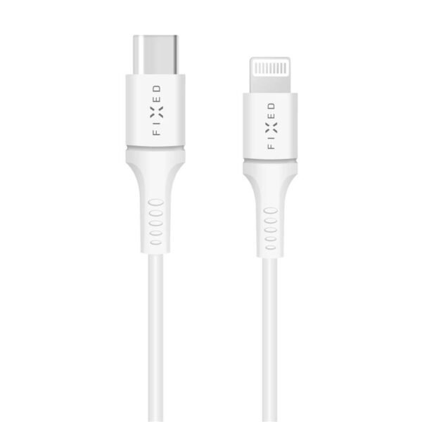 The FIXED USB-C/Lightning cable (model FIXD-CL-WH) offers fast charging and data transfer with up to 60W Power Delivery support.