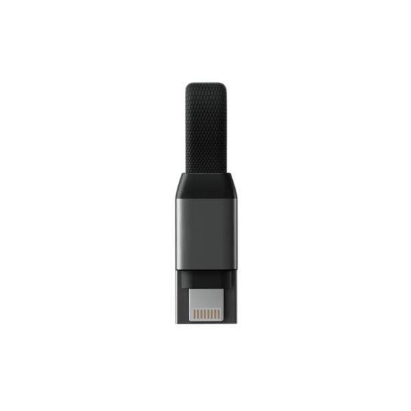 The Rolling Square inCharge PRO USB to Lightning cable (model RS-PROBAR) is a compact and premium cable designed for Apple users who value portability and durability.