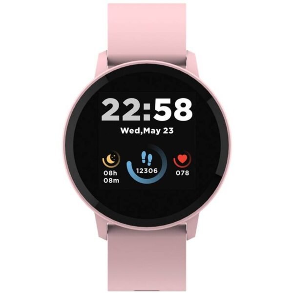 The Canyon Lollypop SW-63 (CNS-SW63PP) smartwatch in pink is a fun and stylish wearable designed to bring both practicality and a splash of color to your daily routine.