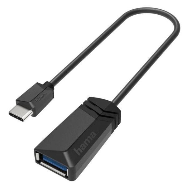 The Hama USB-C/USB-A OTG adapter (200312) is a 15 cm long adapter that allows seamless connection between USB-A devices and USB-C enabled smartphones, tablets, and laptops.