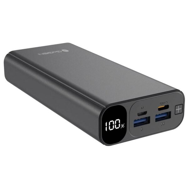 The GoGEN PB200007 Powerbank features a 20,000 mAh capacity, providing reliable power for smartphones, tablets, and other USB-powered devices.