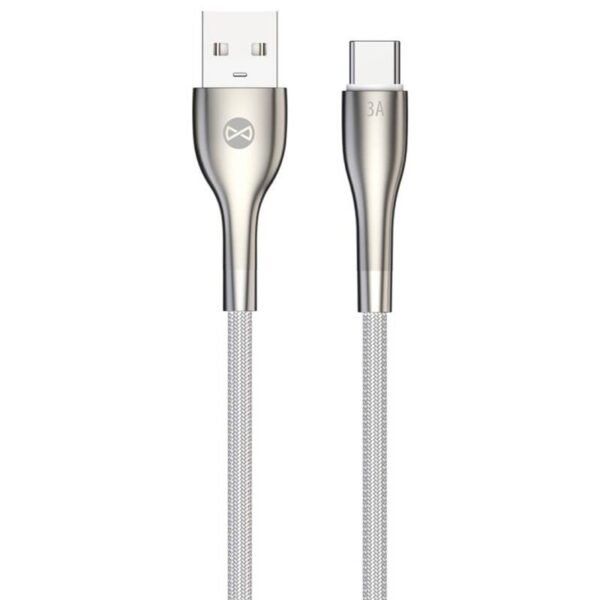 The Forever Sleek USB/USB-C cable (GSM171168) is a high-performance 1-meter cable designed to deliver reliable charging and data transfer for both USB-A and USB-C devices.