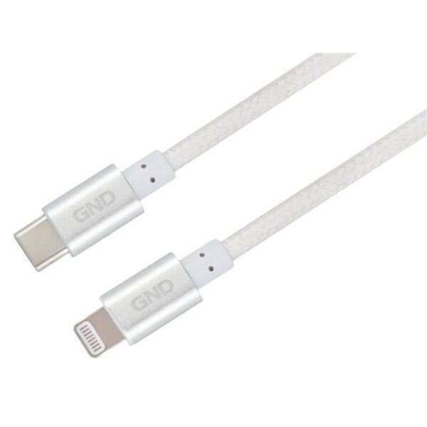 The GND USB-C / Lightning cable (USBC8P100MM02) is a high-quality, MFI (Made for iPhone) certified braided cable that ensures reliable charging and data transfer between USB-C devices and Apple devices with a Lightning port.