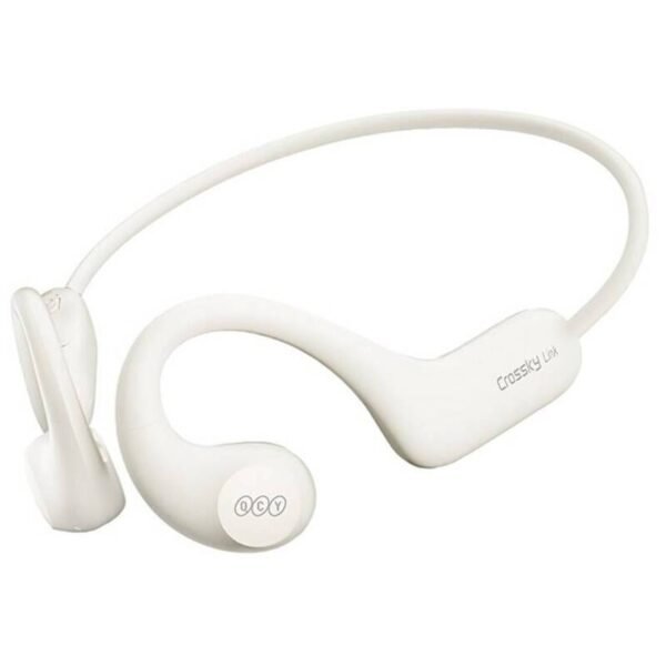 The QCY Crossky Link T22 (T22 white) are true wireless earbuds designed for an excellent audio experience with a stylish, minimalist design in white.