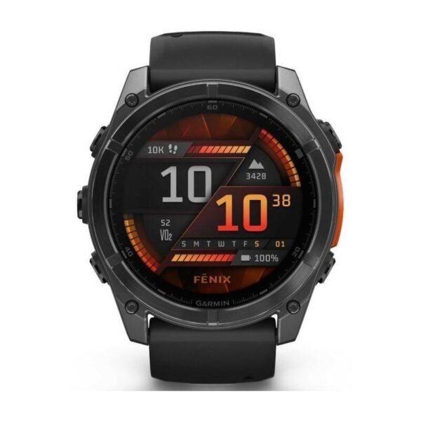 The Garmin Fenix 8 51mm AMOLED Smartwatch (010-02905-00) is a rugged and high-performance smartwatch designed for outdoor adventurers, athletes, and fitness enthusiasts.