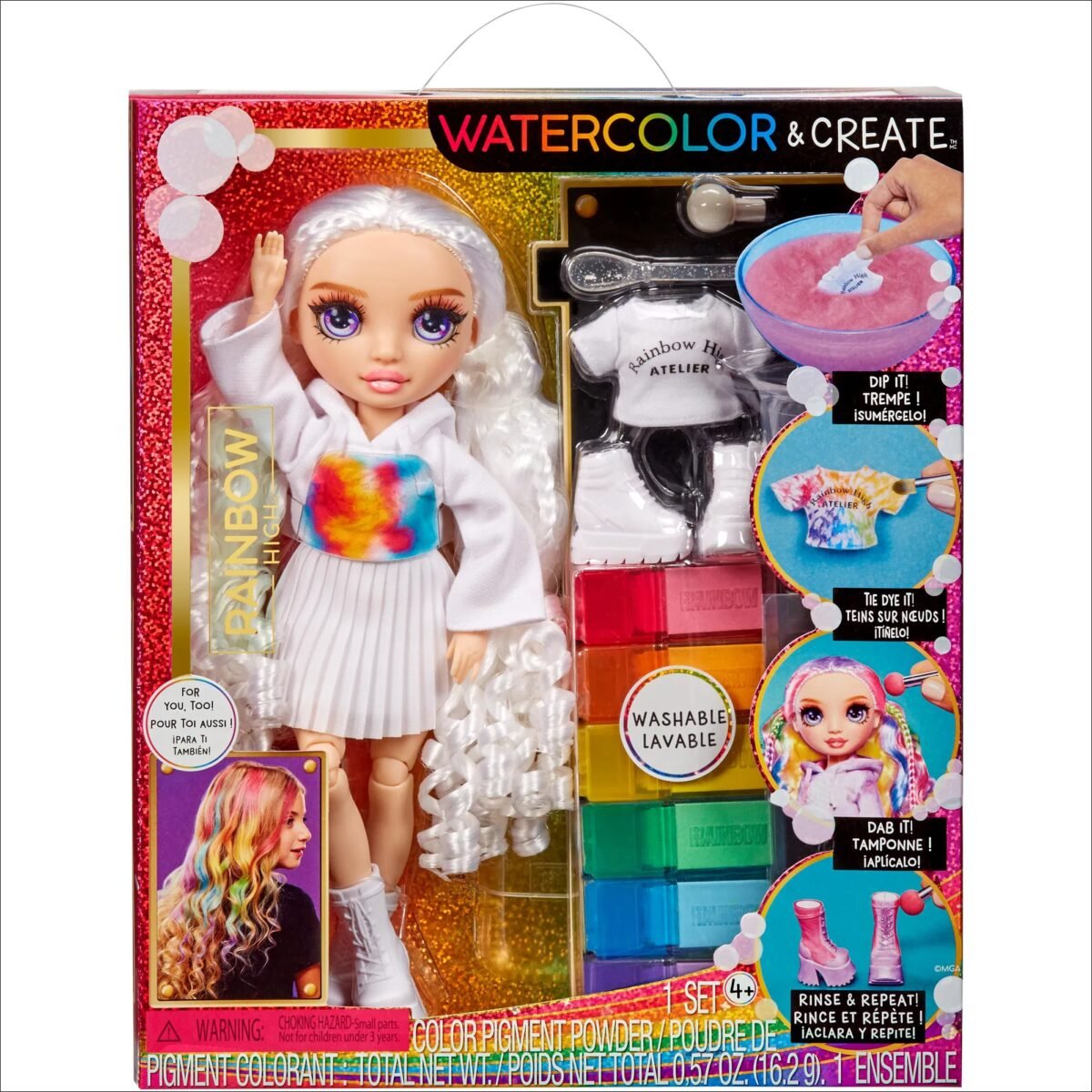 Doll - suitable girls, suitable from 4 years, doll height: 28cm, material: plastic, bends hands and legs
