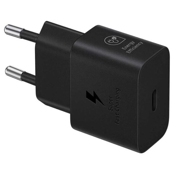 The Samsung fast charger EP-T2510N offers 25W of fast charging power, designed to quickly charge compatible devices like smartphones, tablets, and more.