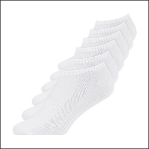 Snocks Damen Sneakersocken GOTS weiß
