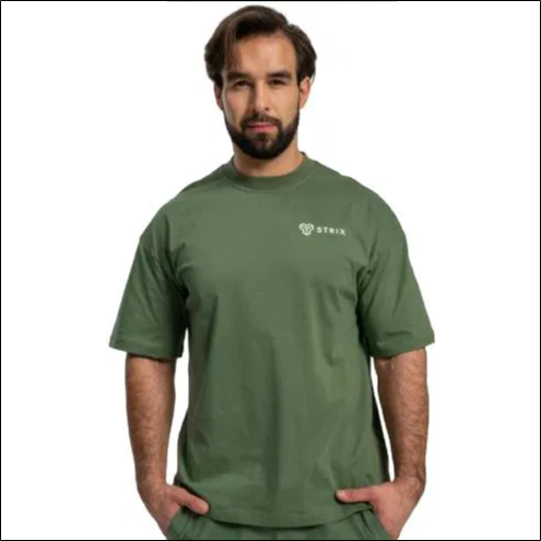 STRIX Men's Oversized T-shirt Cedar Green M