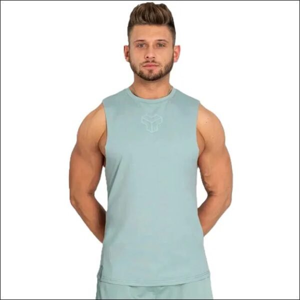 STRIX Pánské tílko Essential Cut-off tank Stone Blue L