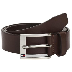 Tommy Hilfiger Aly Leather Belt testa di moro