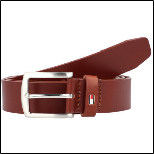 Tommy Hilfiger New Denton Belt 3.5 cognac